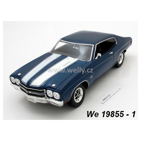 Welly 1:18 Chevrolet 1970 Chevelle SS 454 (blue) - code Welly 19855, modely aut
