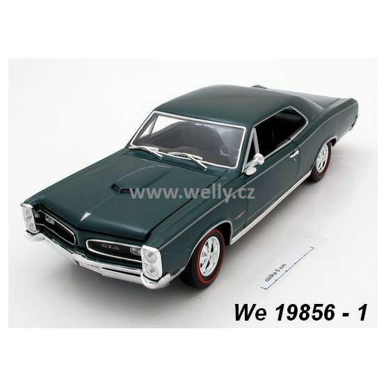 Welly 1:18 Pontiac 1966 GTO (green) - code Welly 19856, modely aut