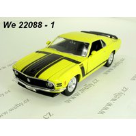 Welly 1:24 Ford 1970 Mustang Boss 302 (light yellow) - code Welly 22088, modely aut
