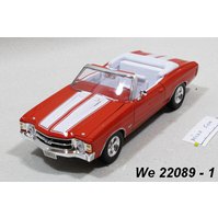Welly 1:24 MOQ Chevrolet 1971 Chevelle SS 454 (orange) - code Welly 22089, modely aut