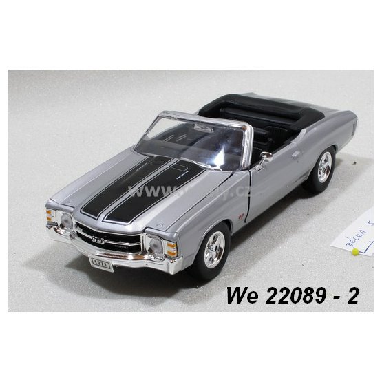 Welly 1:24 Chevrolet 1971 Chevelle SS 454 (silver) - code Welly 22089, modely aut