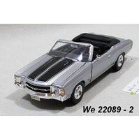 Welly 1:24 MOQ Chevrolet 1971 Chevelle SS 454 (silver) - code Welly 22089, modely aut