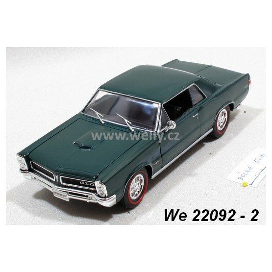 Welly 1:24 Pontiac 1965 GTO (green) - code Welly 22092, modely aut