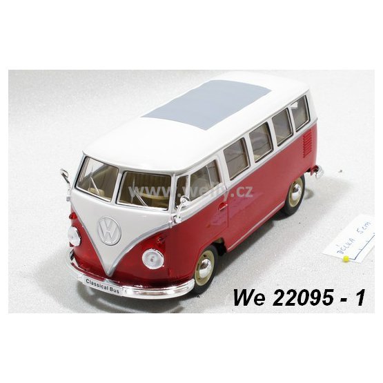 Welly 1:24 VW 1962 Classical Bus (red) - code Welly 22095, modely aut
