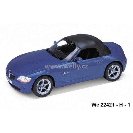 Welly 1:24 BMW Z4 soft-top (blue) - code Welly 22421H, modely aut