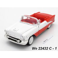Welly 1:24 Oldsmobile 1955 Super 88 (dark red + white) - code Welly 22432C, modely aut