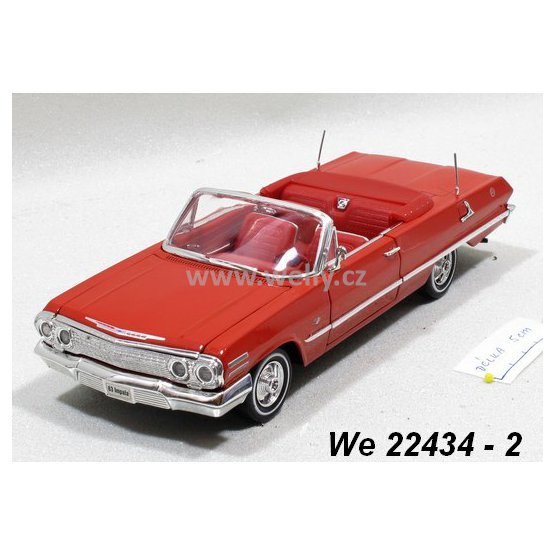 Welly 1:24 Chevrolet 1963 Impala (red) - code Welly 22434, modely aut
