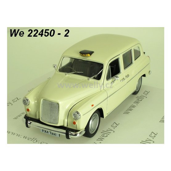 Welly 1:24 Austin FX4 London Taxi (white) - code Welly 22450, modely aut