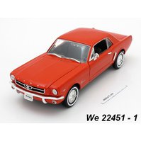 Welly 1:24 Ford 1964-1/2 Mustang Coupe (red) - code Welly 22451, modely aut