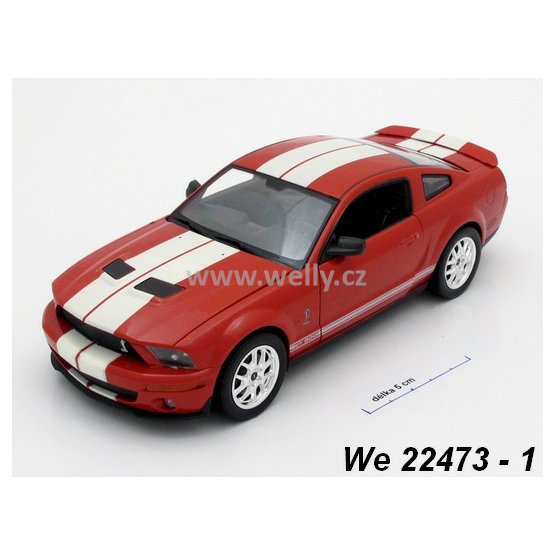 Welly 1:24 Ford Shelby 2007 Cobra GT 500 (red) - code Welly 22473, modely aut