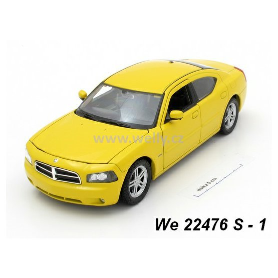 Welly 1:24 Dodge 2006 Charger R/T (yellow) - code Welly 22476S, modely aut
