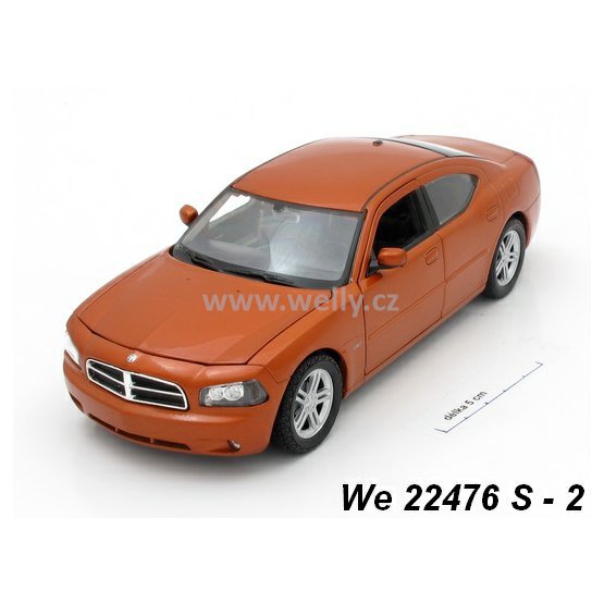 Welly 1:24 Dodge 2006 Charger R/T (orange) - code Welly 22476S, modely aut