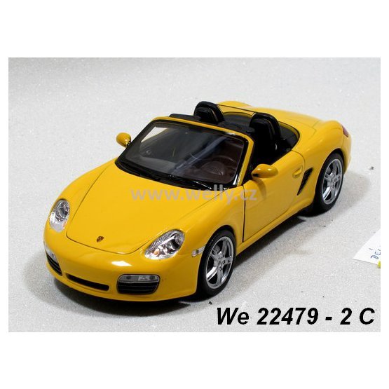 Welly 1:24 Porsche Boxster S convert. (yellow) - code Welly 22479C, modely aut