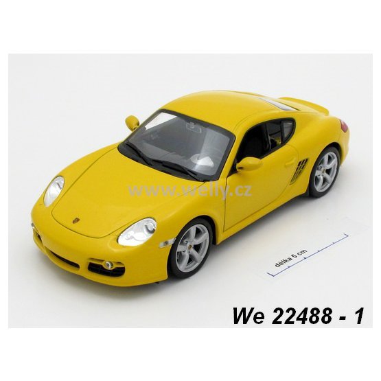 Welly 1:24 Porsche Cayman S (yellow) - code Welly 22488, modely aut