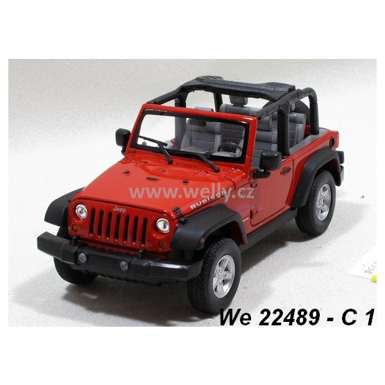 Welly 1:24 Jeep 2007 Wrangler Rubicon Convertible (red) - code Welly 22489, modely aut