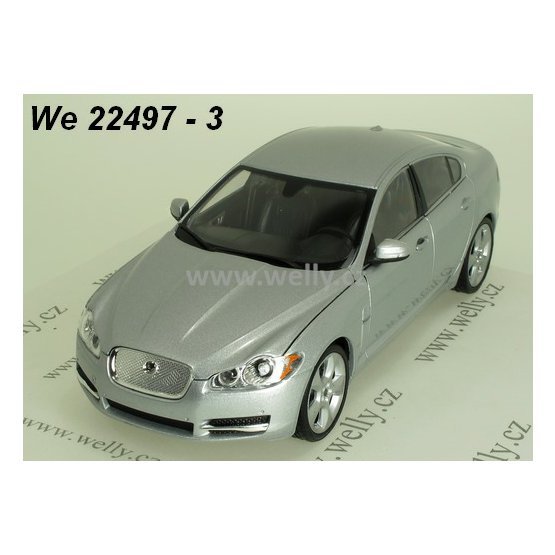 Welly 1:24 Jaguar XF (silver) - code Welly 22497, modely aut