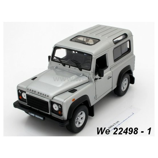 Welly 1:24 Land Rover Defender (silver) - code Welly 22498, modely aut