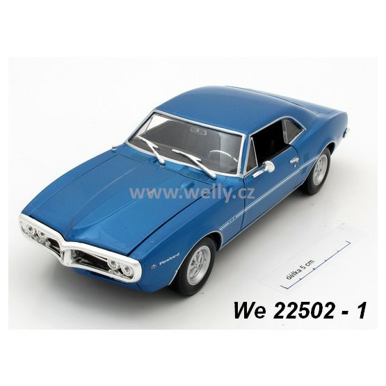 Welly 1:24 Pontiac 1967 Firebird (blue) - code Welly 22502, modely aut