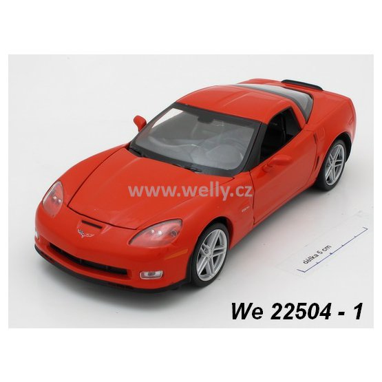 Welly 1:24 Chevrolet 2007 Corvette Z06 (red) - code Welly 22504, modely aut