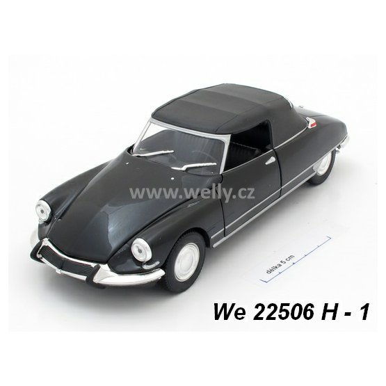 Welly 1:24 Citroën DS 19 Cabriolet soft top (black) - code Welly 22506H, modely aut