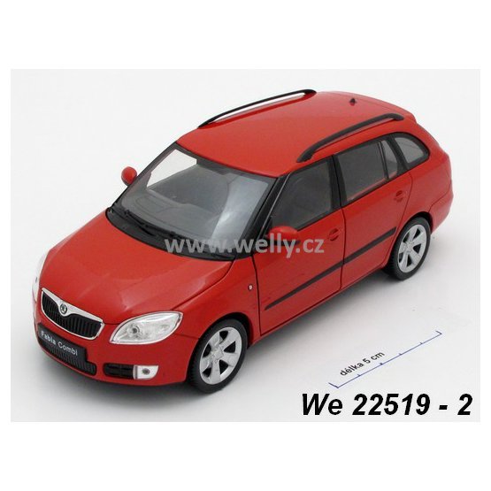 Welly 1:24 Škoda Fabia 2009 Combi II (red) - code Welly 22519, modely aut