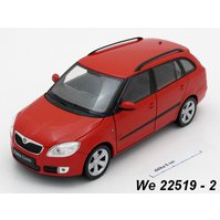 Welly 1:24 Škoda Fabia 2009 Combi II (red) - code Welly 22519, modely aut