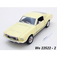 Welly 1:24 Ford 1967 Mustang GT (cream) - code Welly 22522, modely aut