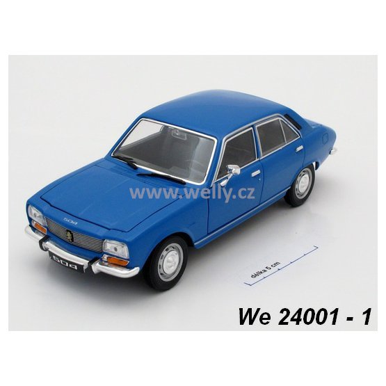 Welly 1:24 Peugeot 504 (1975) (blue) - code Welly 24001, modely aut