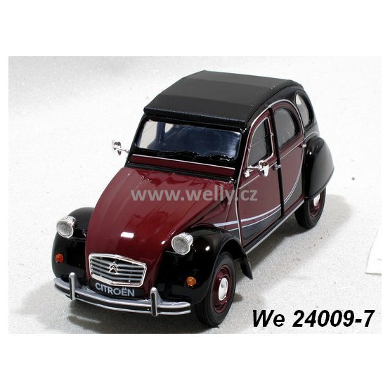 Welly 1:24 Citroen 2 CV 6 Charleston (black/red) - code Welly 24009, modely aut