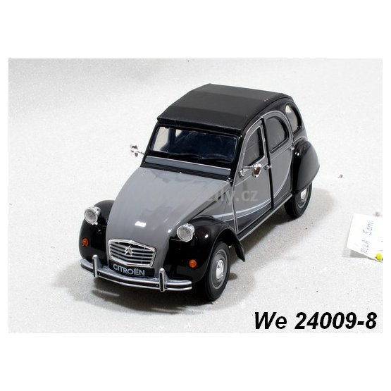 Welly 1:24 Citroen 2 CV 6 Charleston (grey/black) - code Welly 24009, modely aut