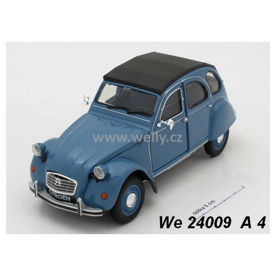 Welly 1:24 Citroen 2 CV (blue) - code Welly 24009 A, modely aut
