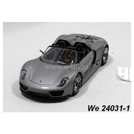 Welly 1:24 Porsche 918 Spyder (grey) - code Welly 24031, modely aut