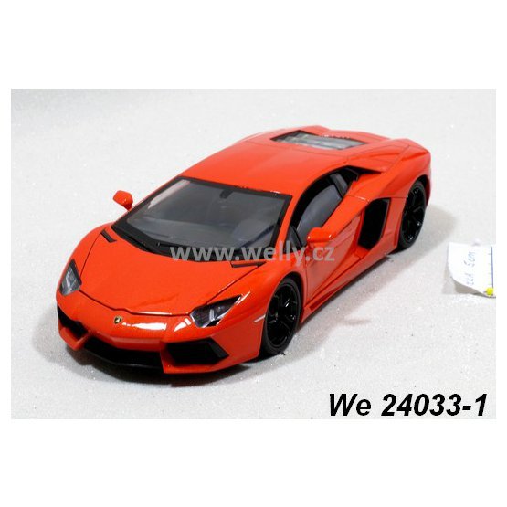 Welly 1:24 Lamborghini Aventador LP 700-4 (orange) - code Welly 24033, modely aut