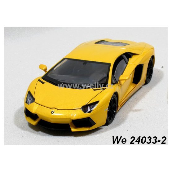 Welly 1:24 Lamborghini Aventador LP 700-4 (yellow) - code Welly 24033, modely aut