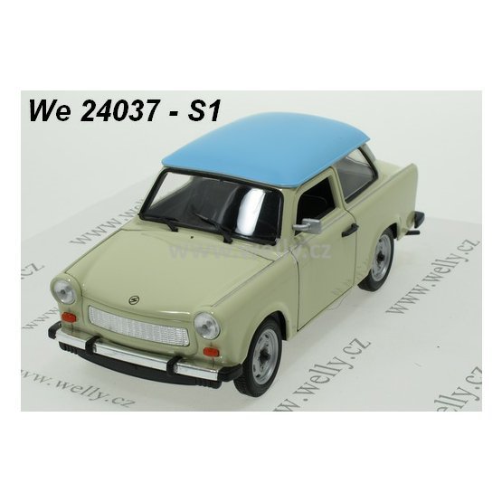 Welly 1:24 Trabant 601 (cream car/blue) - code Welly 24037S, modely aut