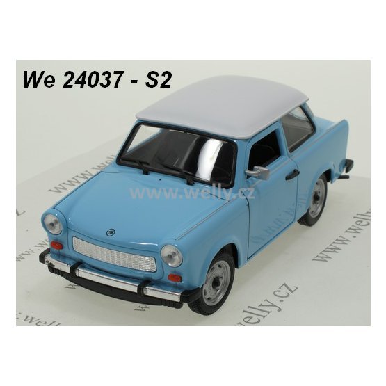 Welly 1:24 Trabant 601 (blue car/cream) - code Welly 24037S, modely aut