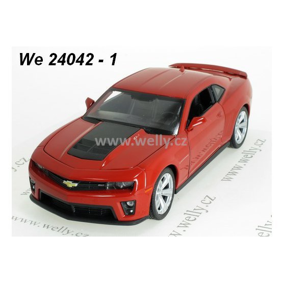 Welly 1:24 Chevrolet Camaro ZLI (red) - code Welly 24042, modely aut