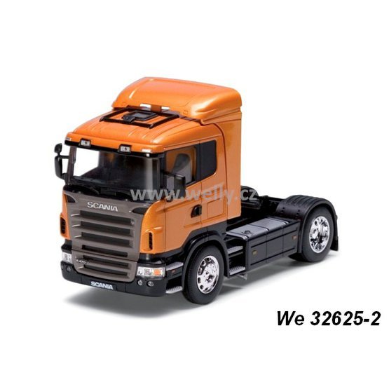 Welly Scania R 470 (orange) - code Welly 32625, model tahače