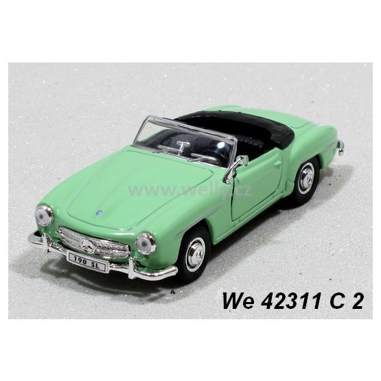 Welly 1:34-39 Mercedes-Benz 190 SL ´55 convertible (green) - code Welly 42311C