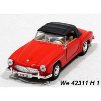 Welly 1:34-39 Mercedes-Benz 190 SL ´55 soft top (red) - code Welly 42311H, modely aut