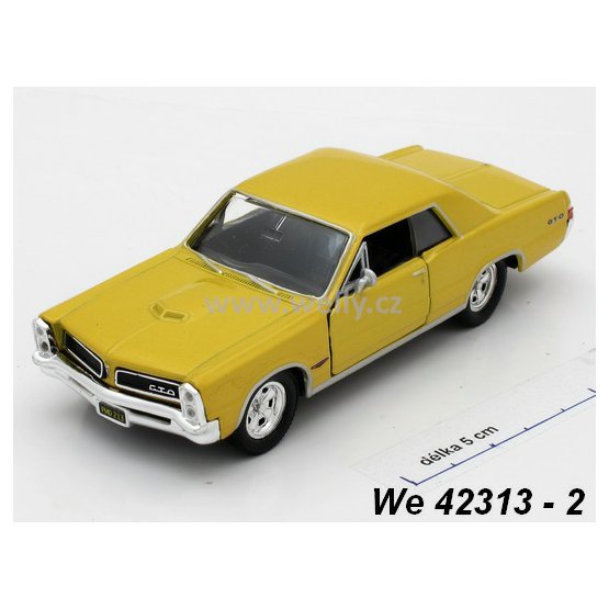 Welly 1:34-39 Pontiac ´65 GTO (yellow) - code Welly 42313, modely aut