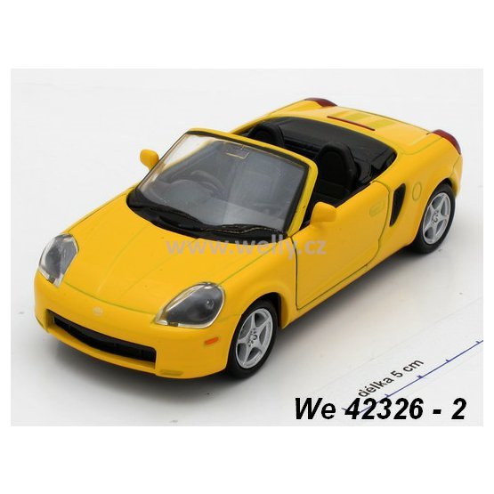 Welly 1:34-39 Toyota MR2 Spyder (yellow) - code Welly 42326, modely aut