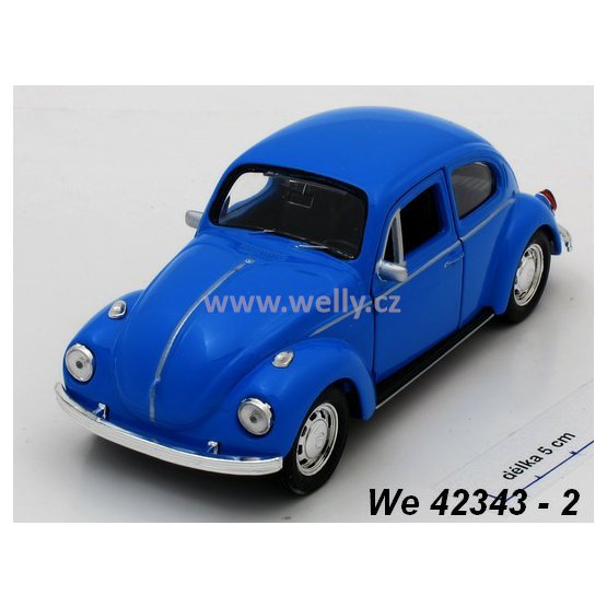 Welly 1:34-39 Volkswagen Beetle Hard Top (blue) - code Welly 42343