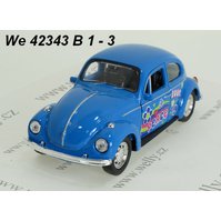 Welly 1:34-39 Volkswagen Beetle Hard Top Love (blue) - code Welly 42343 B1, modely aut