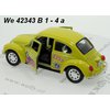 Welly Volkswagen Beetle Hard Top Love (yellow) - code Welly 42343 B1, modely