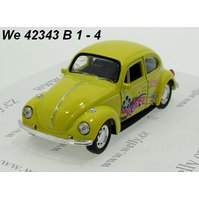 Welly 1:34-39 Volkswagen Beetle Hard Top Love (yellow) - code Welly 42343 B1, modely