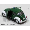Welly Volkswagen Beetle Hard Top Polizei (green) - code Welly 42343 GP, modely