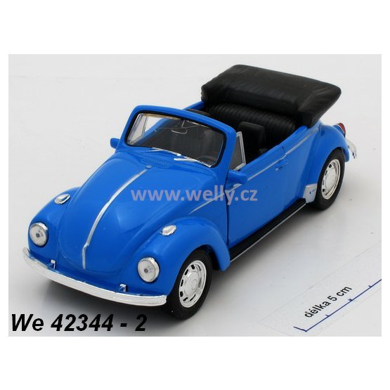 Welly 1:34-39 Volkswagen Beetle Convertible (blue) - code Welly 42344, modely aut