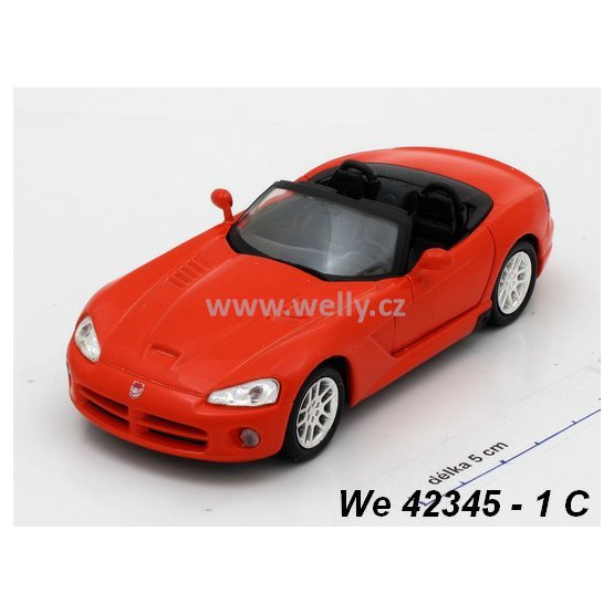 Welly 1:34-39 Dodge Viper ´03 SRT 10 convertible (red) - code Welly 42345C modely aut