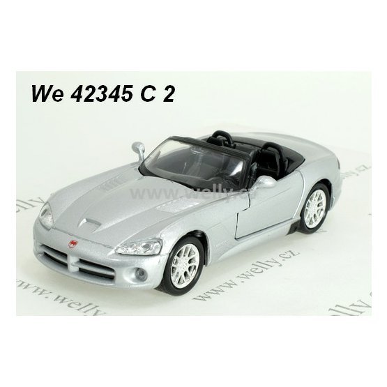 Welly 1:34-39 Dodge Viper ´03 SRT 10 convertible (silver) - code Welly 42345C